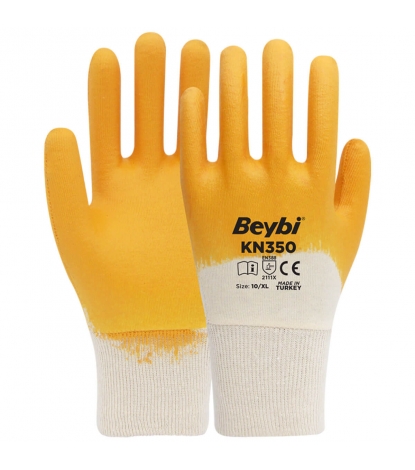 BEYBİ KN350 PAMUK NİTRİL ELDİVEN 6 ADET