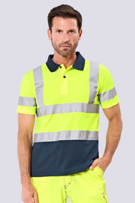 REFLEKTÖRLÜ POLO YAKA T-SHİRT İNTERLOK