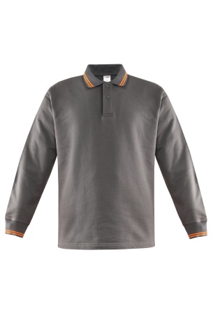Kontrast Polo Yaka Sweatshirt