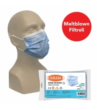İşmask Meltblown Maske 10'lu Paket-Mavi
