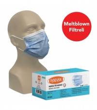 İşmask Meltblown Maske 50'lik Kutu-Mavi